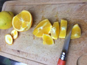 agrumes dans le vin chaud